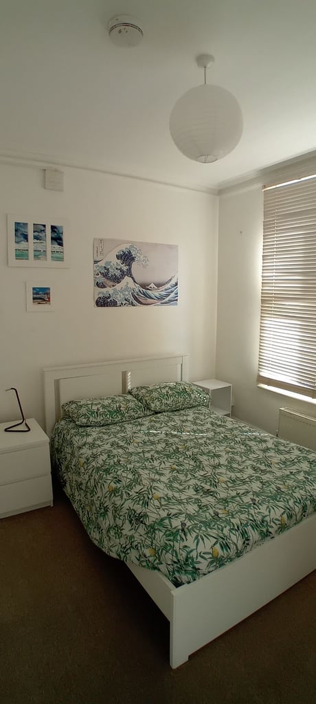 image for Double bed and furniture from Ikea.