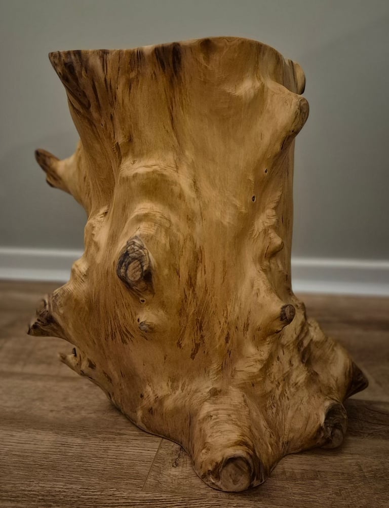 Rustic handmade Live Edge Furniture: Bespoke Sustainable Design, end table. 