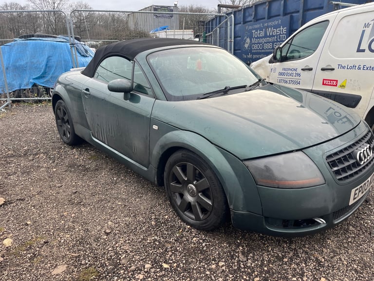 Audi tt mk1 convertible 1.8t 2003 green BREAKING FOR PARTS 