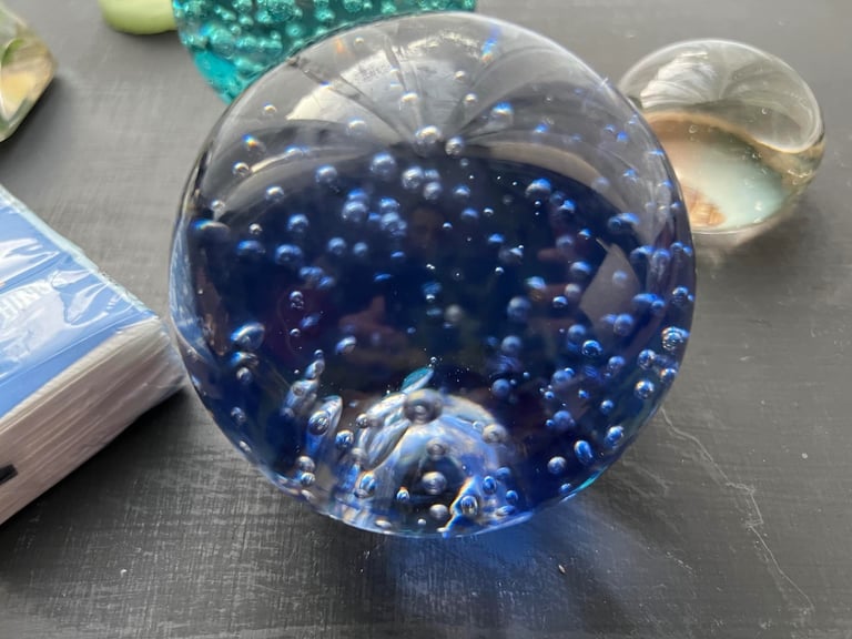 Paperweights some glass minor damage hence price 