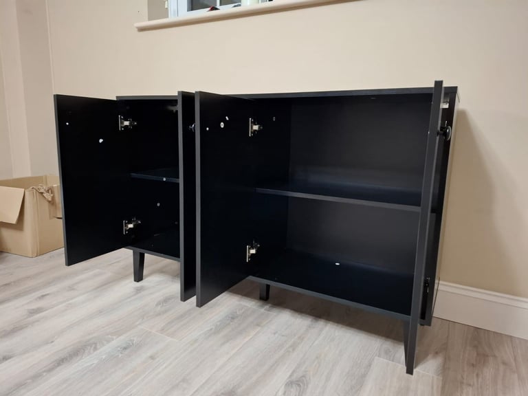 image for Black sideboard / TV stand / storage unit / cupboard.  