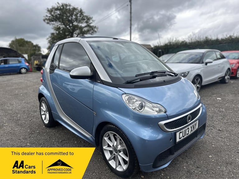 2013 smart fortwo 1.0 MHD Passion Cabriolet SoftTouch Euro 5 (s/s) 2dr CONVERTIBLE Petrol Automatic