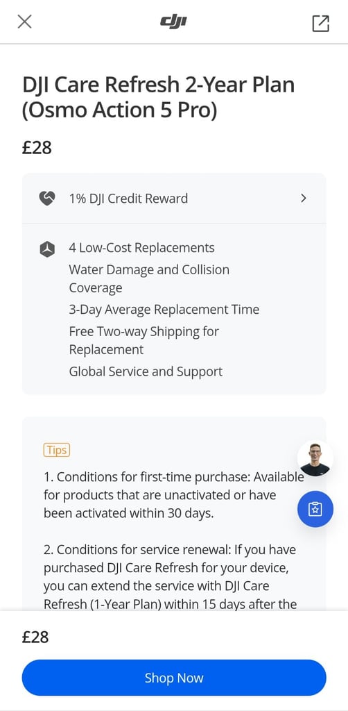 DJI Osmo Action 5 Pro with Diving Bundle and Care Package