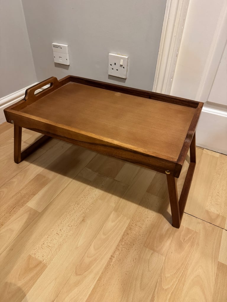 image for Mid century bed serving table 