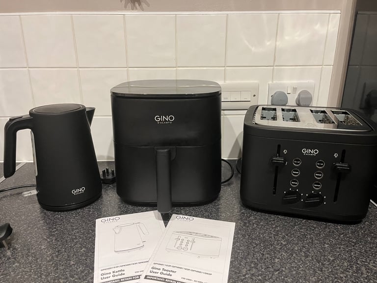 image for Gino D’acampo Black Air fryer, Kettle & Toaster 