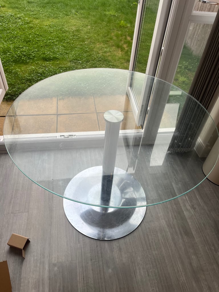image for Round Glass Dining Table