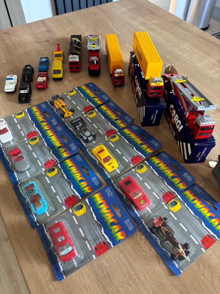 Selection of cars and lorries