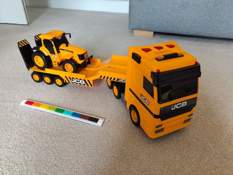 Large articulated lorry truck toy with tractor