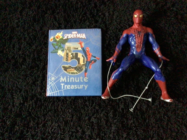 Spider man figure + book £6 see details below 