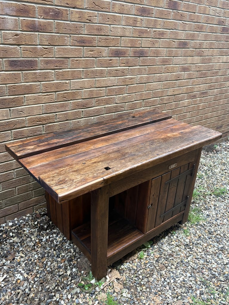 image for Vintage solid wood work bench
