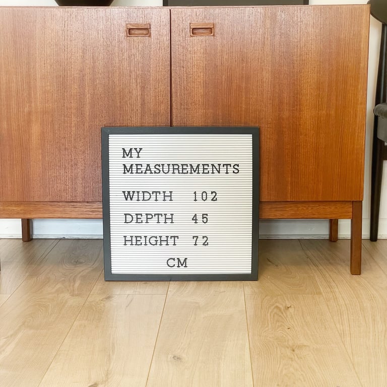 Mid century teak sideboard / record cabinet / TV unit in Danish style