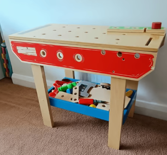image for Wooden workbench with accessories