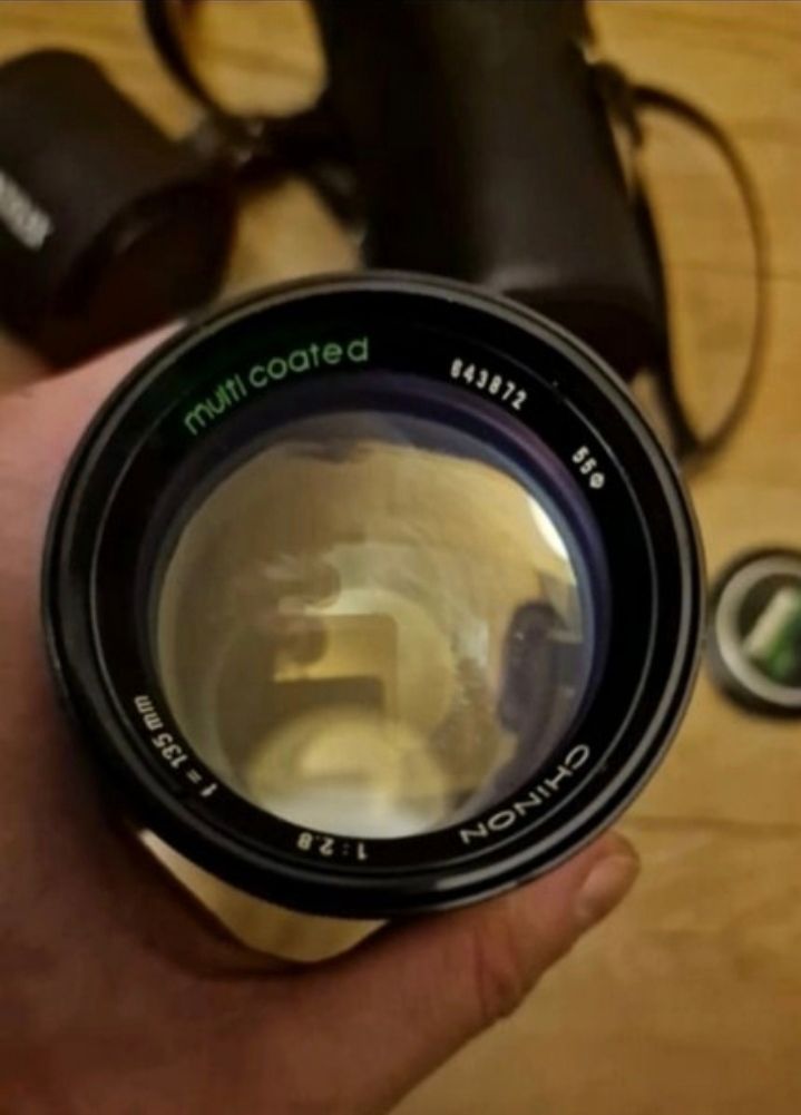 CHINON 135mm f/2.8 Lens-’ Japan.