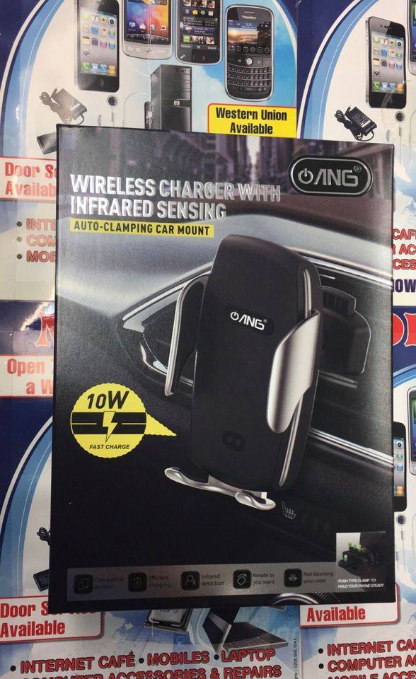 image for 2 in 1 Car phone magnet holder & wireless charger