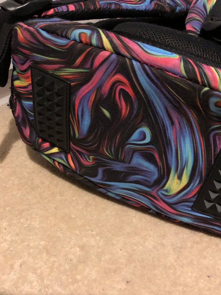 St. Right Girl Mosaic School Backpack Cat Tote Bag Crossbody Bag