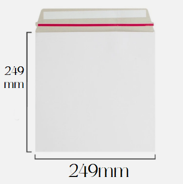   200 White All Board Envelopes/Peel & Seal Strong Cardboard/Mailer/Post/Royal Mail/smooth finish