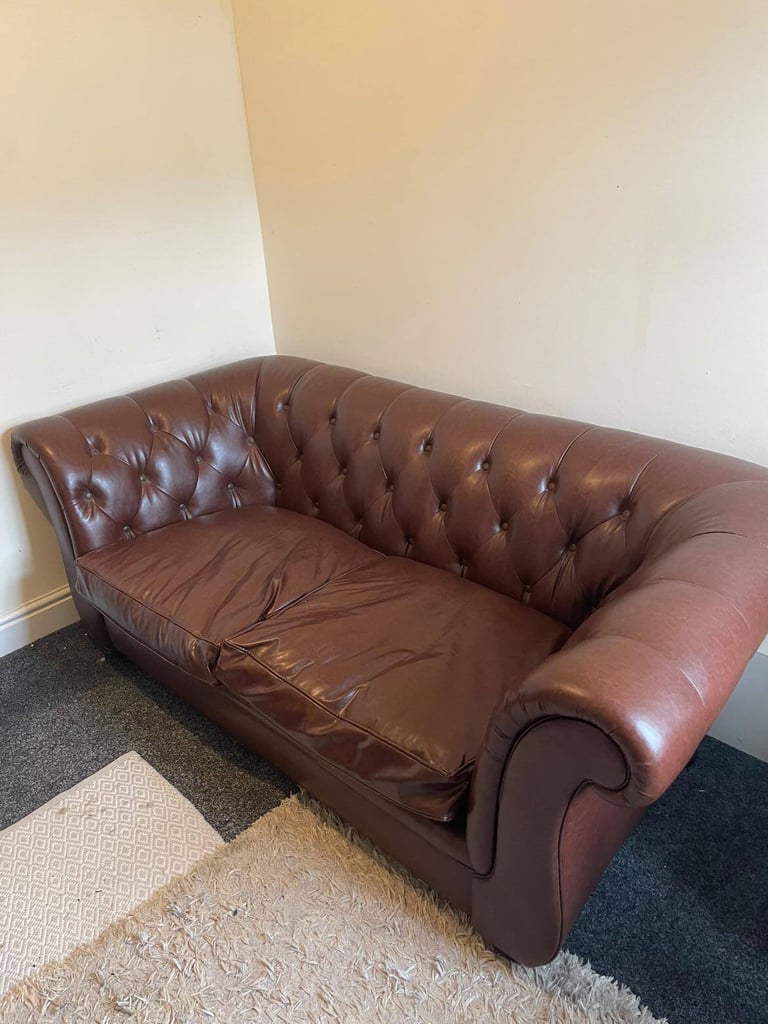 Leather Chesterfield Sofa 