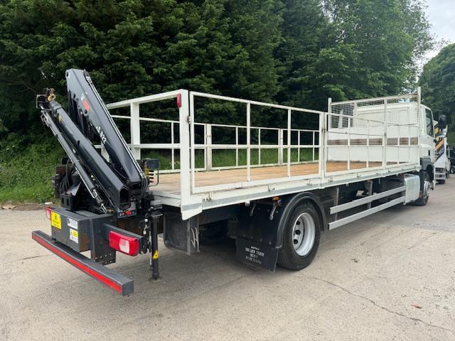 2016 66 DAF CF 330 Euro 6 sleeper cab caged drop side Hiab XS022 3 ext crane