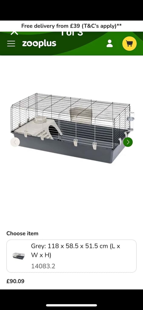 Large indoor rabbit and guinea pig hutch