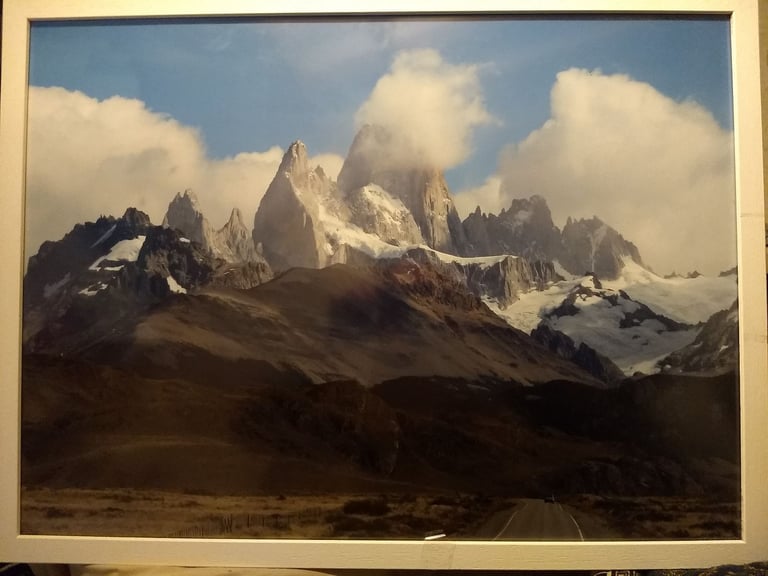 Snowy Alps lanscape picture. 61x47cm