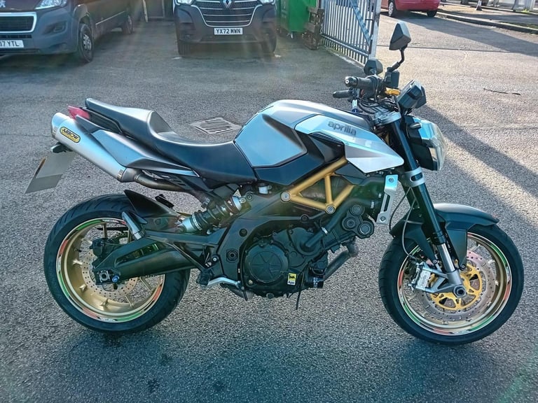2008 08 APRILIA SHIVER 750 SL750 SL NEW MOT HPI CLEAR NAKED TWIN ARROW CANS