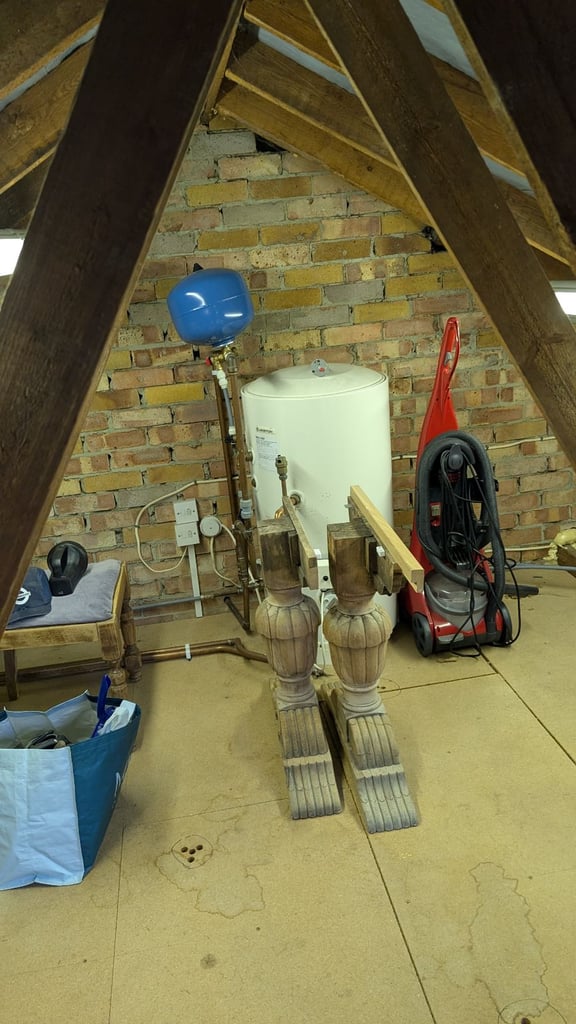 Vaillant Ecotec Plus 428 boiler, hot water cylinders and pump 