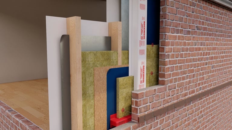 Rockwool A1 Non-combustable Insulation - RainScreen Duo Slab® (Job Lot 20+ packs)