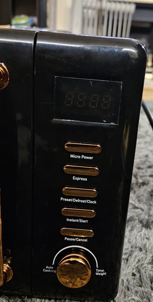 Haden Black & Copper Microwave