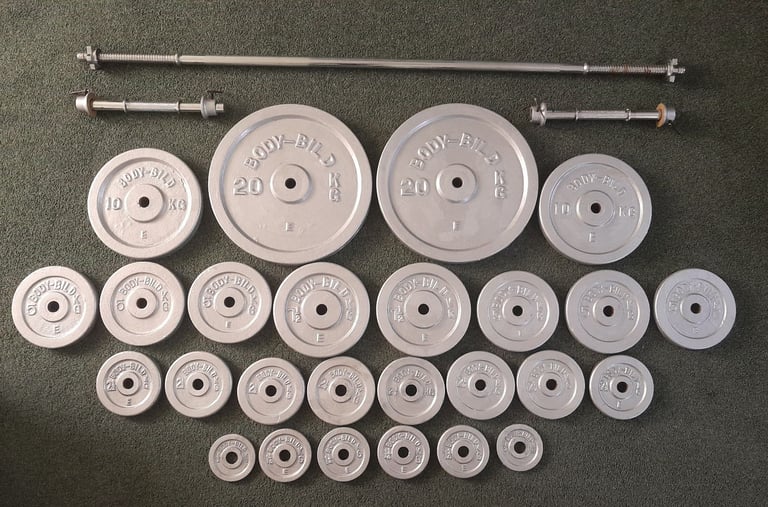 image for Weight set barbell, dumbbells and 131kgs weights