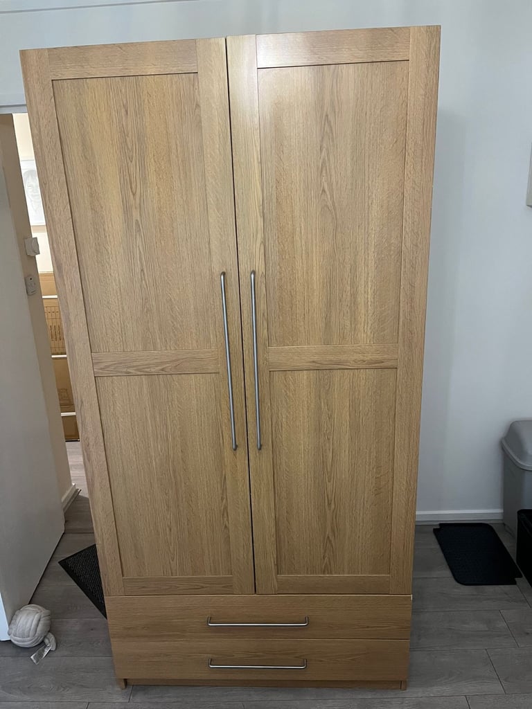 image for IKEA wardrobe with 2 bottom drawers 