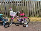 Rayleigh Wild Rose bike with stabilisers