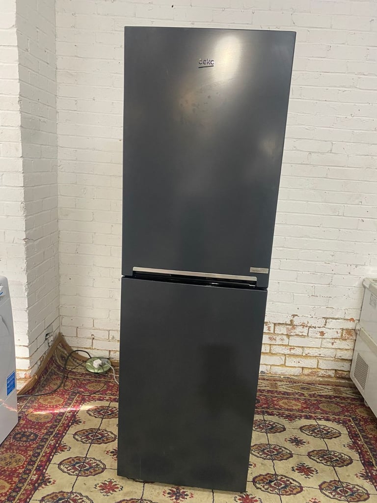 image for 🚚Tall Beko Black/Greyish Fridge Freezer 
