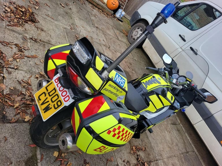 2009 09 YAMAHA FJR1300A FJR 1300 BLOOD EMERGENCY RESPONSE LIVERY LIGHTS ESCORT