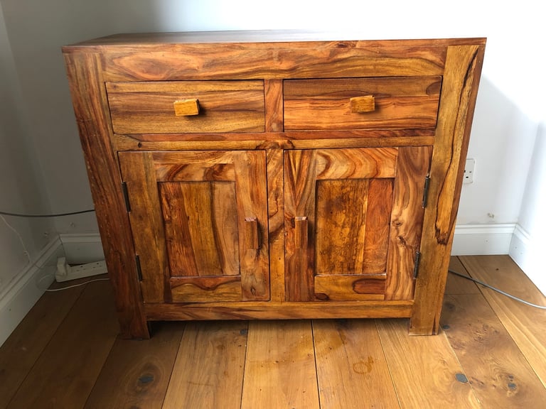 Stunning Solid Dark Wood Sideboard