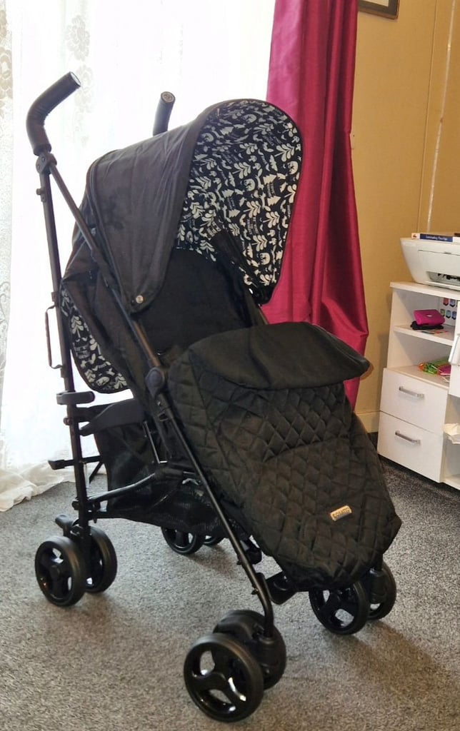 image for Cosatto Supa 3 Stroller Buggy - Silhouette Black Quilt - FROM BIRTH - Full Set