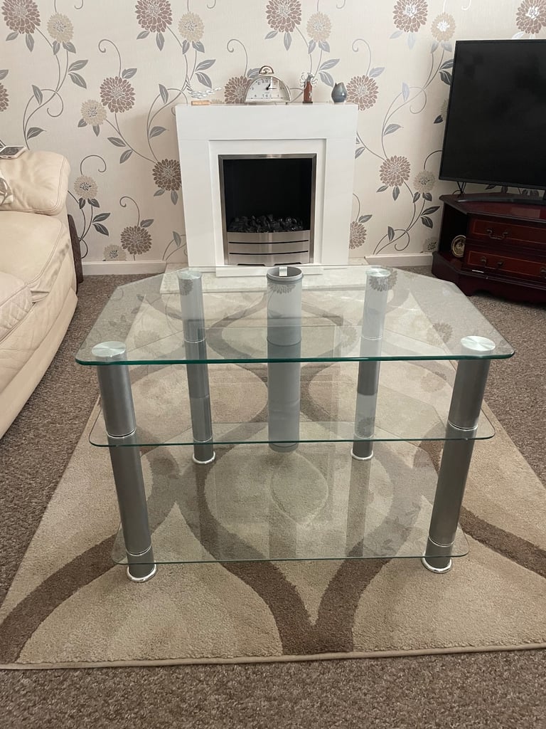 Three Tier Glass TV Stand 
