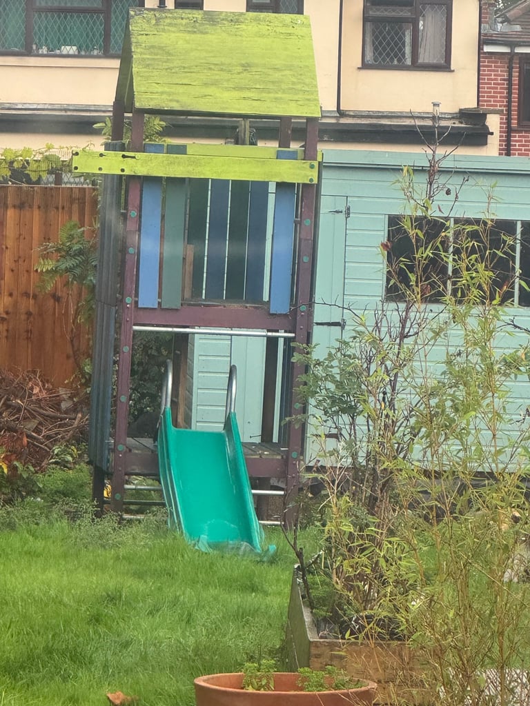 image for FREE Wood slide for garden 
