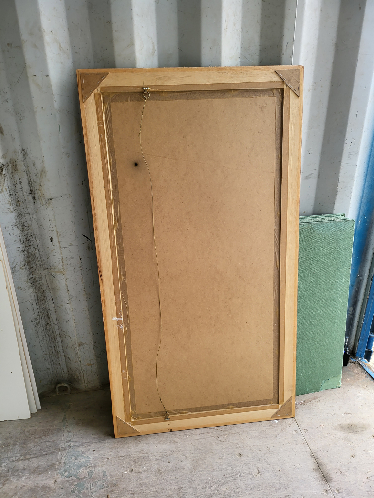 MAHOGONY FRAMED MIRROR