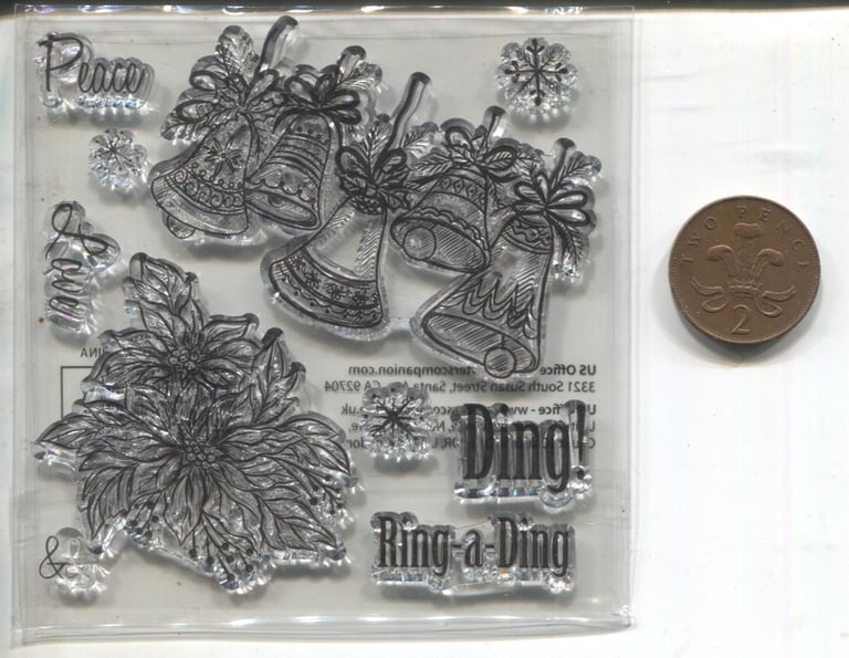 5 Sets of Christmas Silicon Clear Stamps - NEW & SEALED