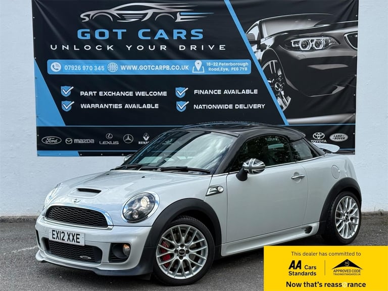 2012 MINI Coupe 1.6 John Cooper Works Euro 5 2dr COUPE Petrol Manual