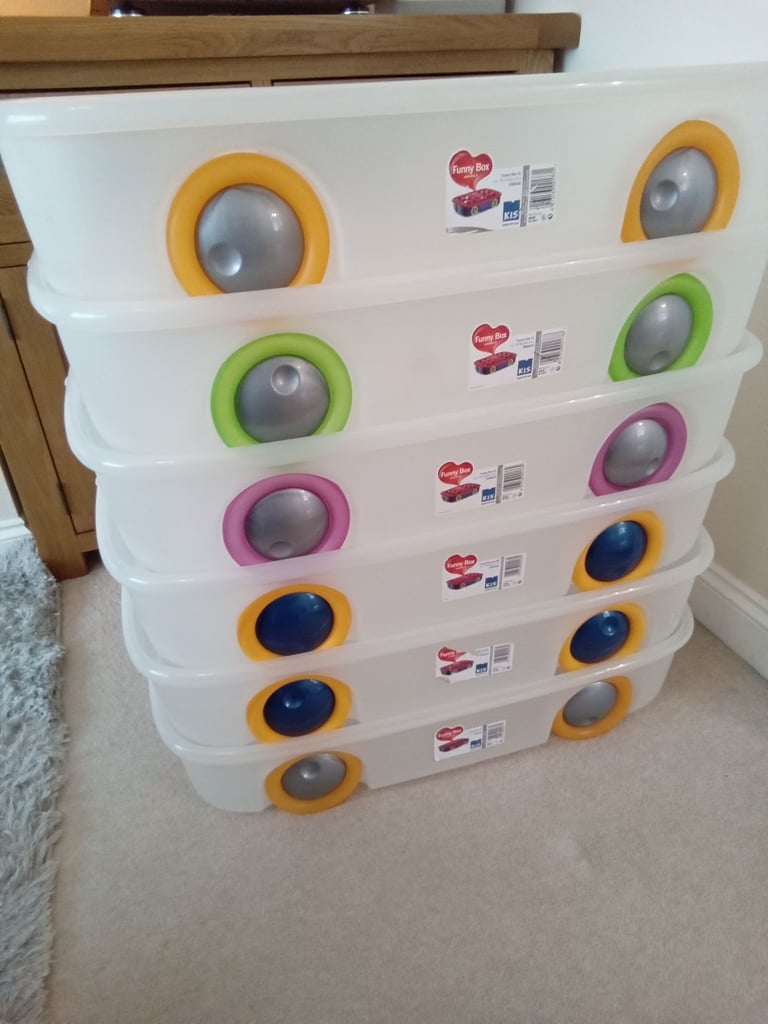 Storage boxes. Large under bed or stackable. £40 the lot