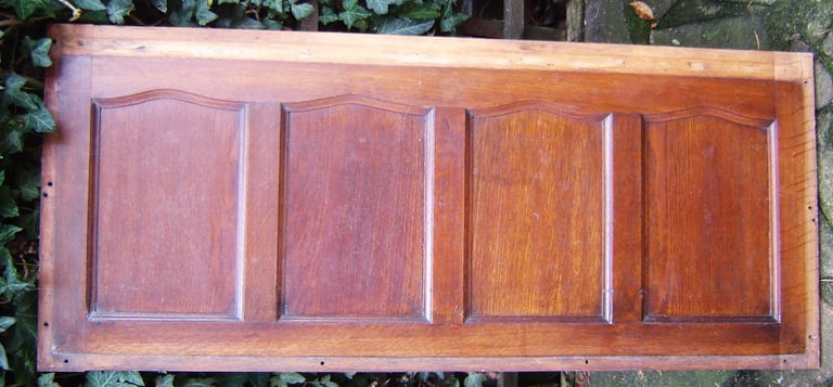 Vintage solid oak panel 49 inches x 21 inches bed head board