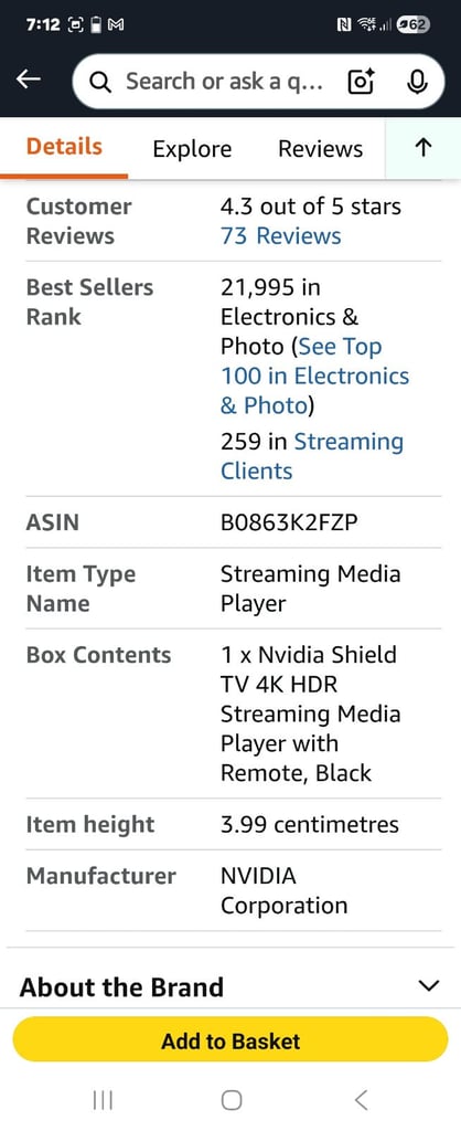 Nyvida sheild 4k streaming stick 