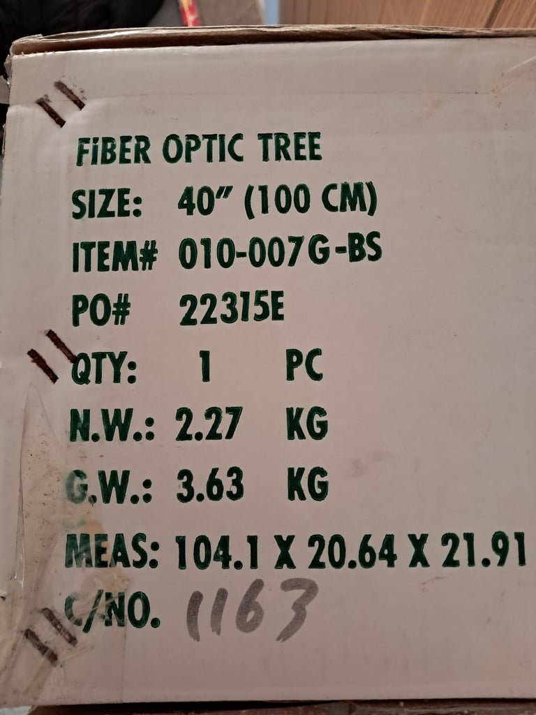 FIBRE OPTIC CANDLE CHRISTMAS TREE 