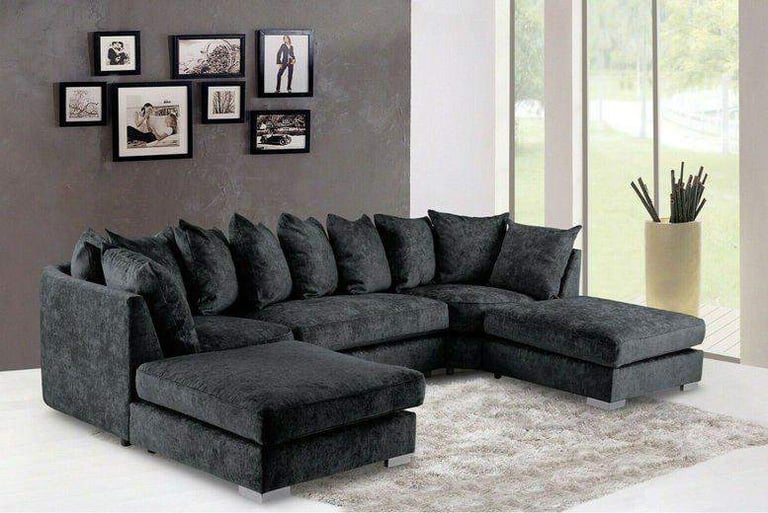 Quick Delivery: Brand New U Shape Fabric Corner Sofa for Sale