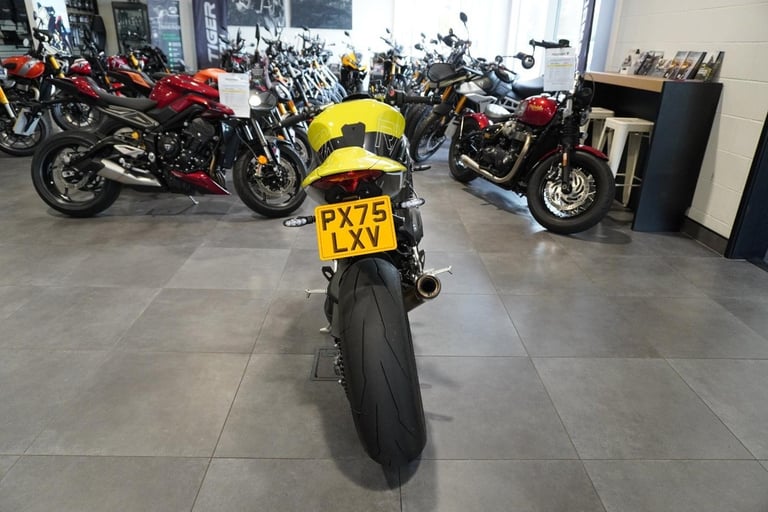 Triumph Speed Triple 1200 RX, 2025, Yellow with just 61miles
