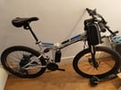 Electric mountain bike, full suspension 