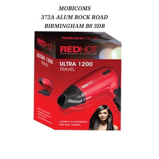 image for Hair Dryer Red Hot Folding Handle Hair Blower