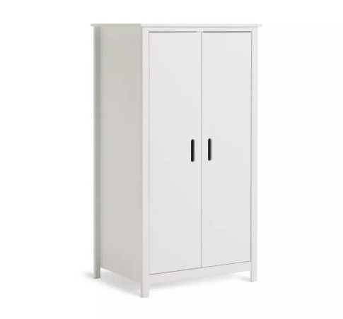 Habitat Kids Ronnie Short 2 Door Wardrobe - White (446/4714)