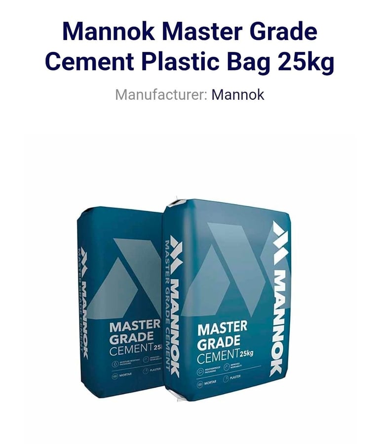 image for 10 x 25kg bags of cement